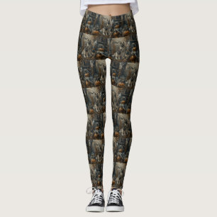 Leggings Delicia Canina de Noche de Halloween de Akita