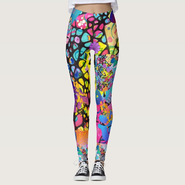 Leggings Delicia de acuarela original (Anverso)