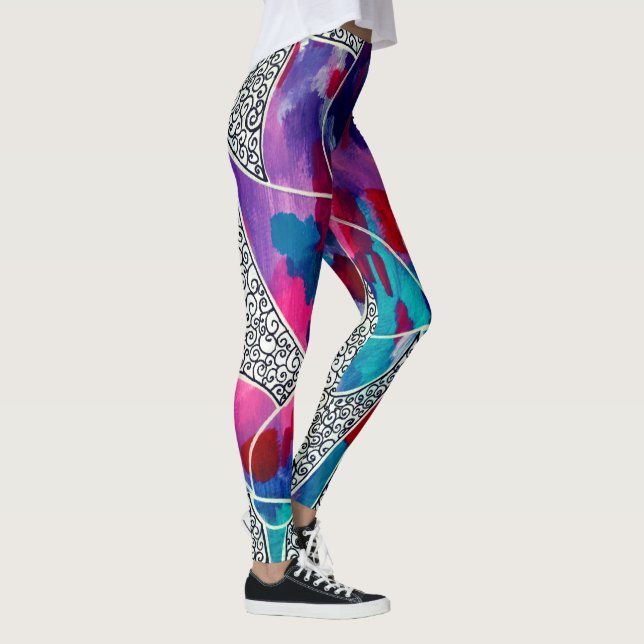 Leggings Deliciosas Flores Orientales Lotus (Derecha)
