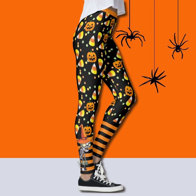 Leggings ¡Demasiado Candy! Sobrecarga de azúcar de Hallowee (Subido por el creador)