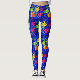Leggings Demasiado Guay para las piernas de peces escolares