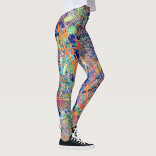 Leggings Demostraciones de arte originales gran lite negro