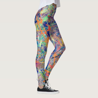 Leggings Demostraciones de arte originales gran lite negro