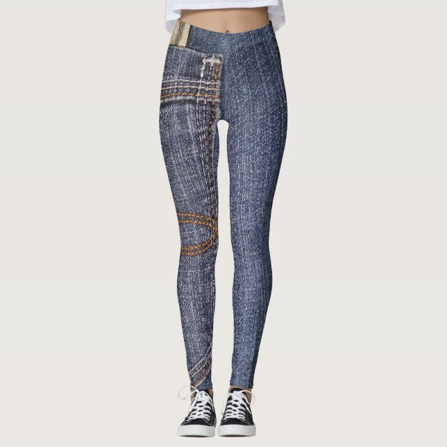 Leggings Denim Jeans Pocket & US Money (Anverso)