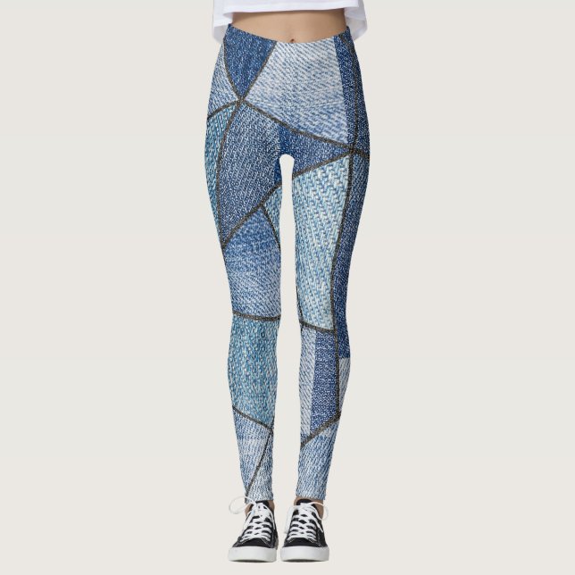 Leggings Denim Urbano: diseño de papeleo con problemas (Anverso)