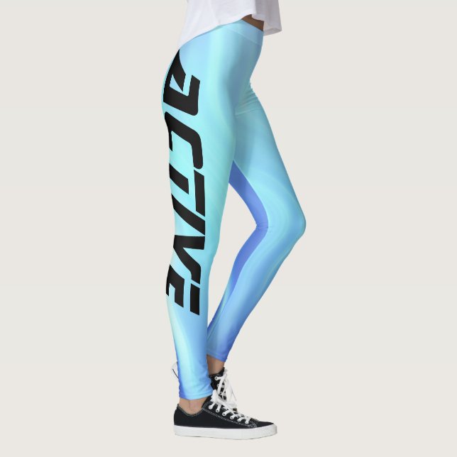 Leggings Deporte Activo Color Azul Eléctrico (Derecha)