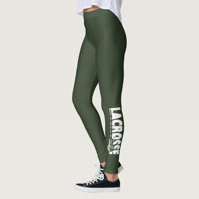 Leggings Deporte Lacrosse en Evergreen (Izquierda)