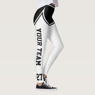 Leggings Deportes Black Outines Varsity Baloncesto