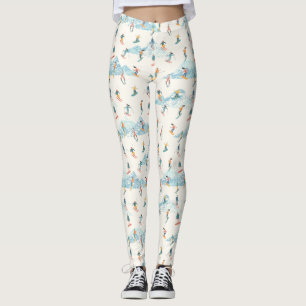 Leggings Deportes de Invierno Esquí en Pendiente Montaña de