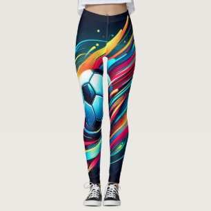 Leggings Deportes de velocidad de fútbol ciberpunk futurist