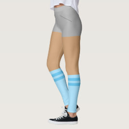 Leggings Deportes divertidos de piernas con calcetines fals