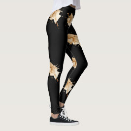 Leggings Deportivas Splash Espresso