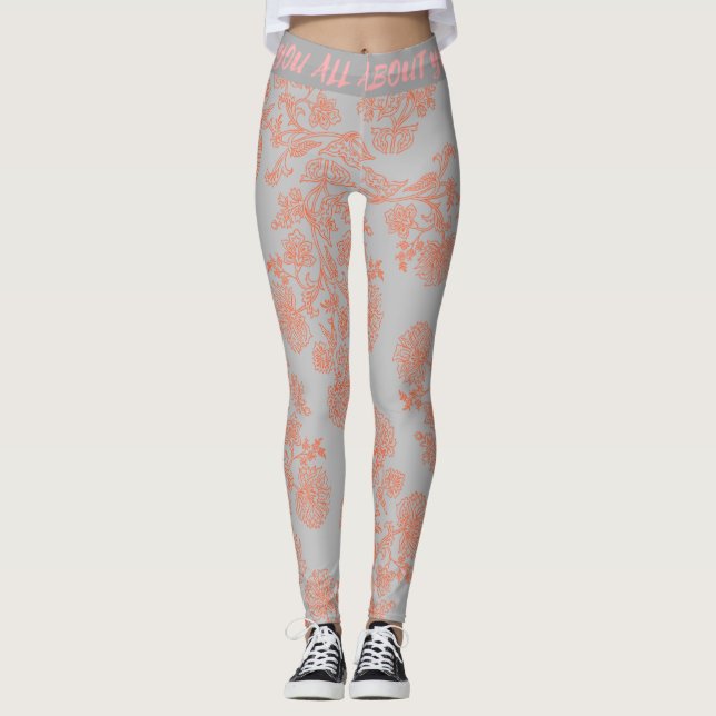Leggings Deportivos de Cintura Alta de Moda (Anverso)