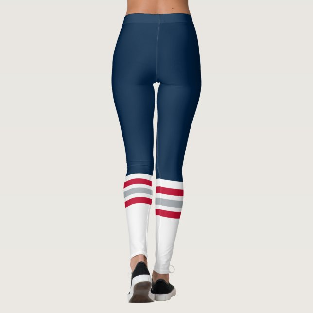 Leggings Depósito de tubo de equipo azul (Reverso)