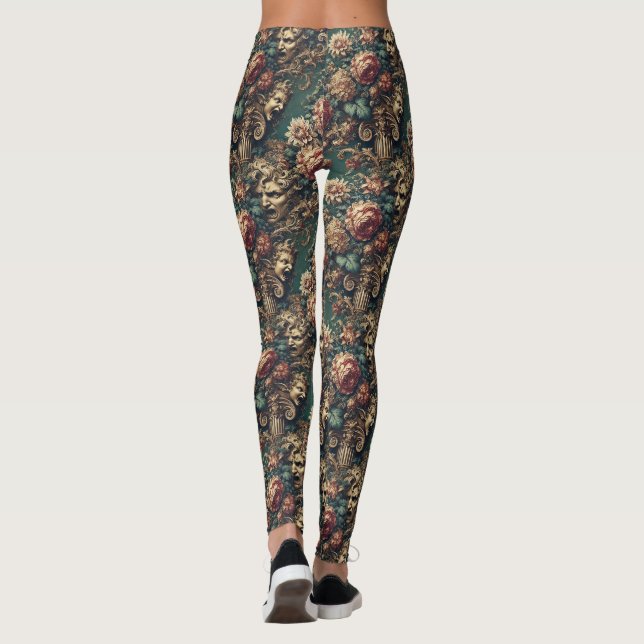 Leggings Deranged Decadence - Gothic Victorian (Reverso)