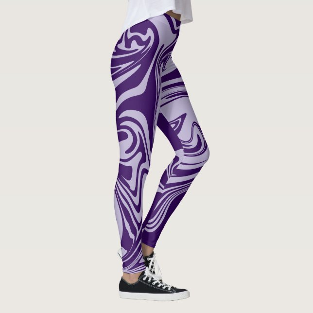 Leggings Derrame - Púrpura (Derecha)