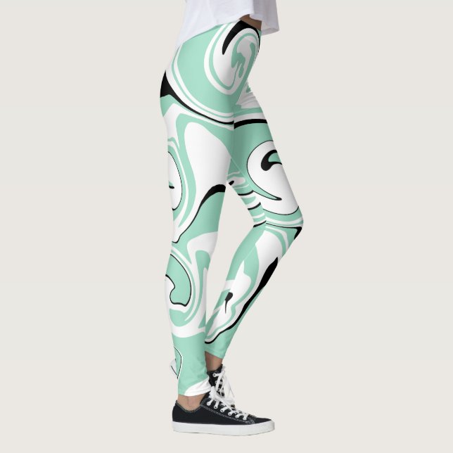 Leggings Derrame - Verde (Menta) (Derecha)