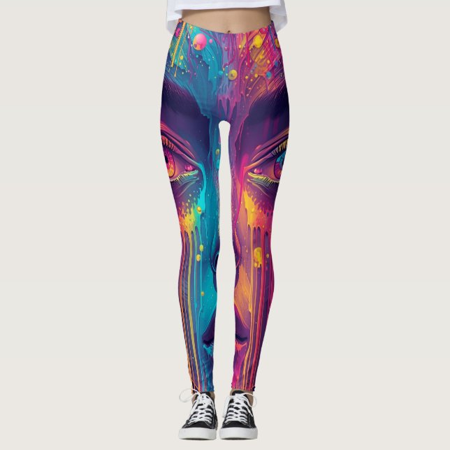 Leggings Derretimiento de las leyendas de la realidad - Art (Anverso)