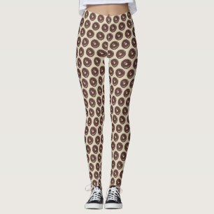 Leggings Desayuno Donut de donut de pastel de chocolate con
