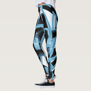 Leggings Desechos o cintas azules y negros destruidos