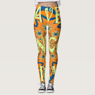 Leggings Deseos vibrantes: Un buen día de diseño artístico 
