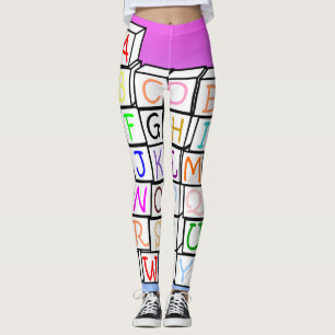 Leggings Desgaste 2017 del AB de las polainas del alfabeto