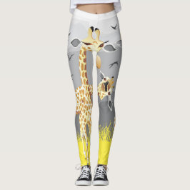 Leggings desgaste sus piernas con estas jirafas