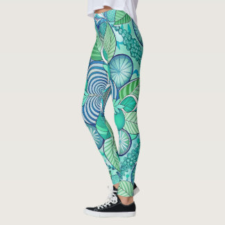 Leggings Design-Leggings mit ausgefallenem Muster