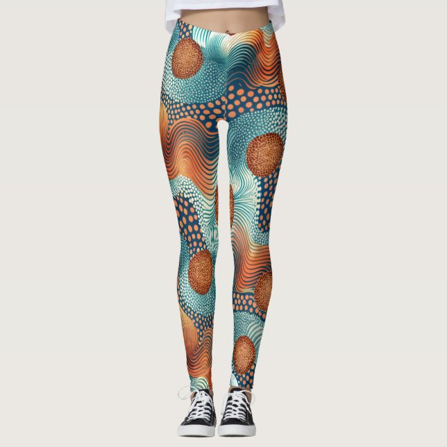 Leggings Design-Leggings mit ausgefallenem Muster  (Anverso)