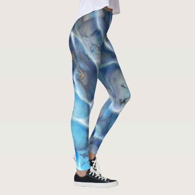 Leggings Design mit blauem transparentem Wasser (Derecha)