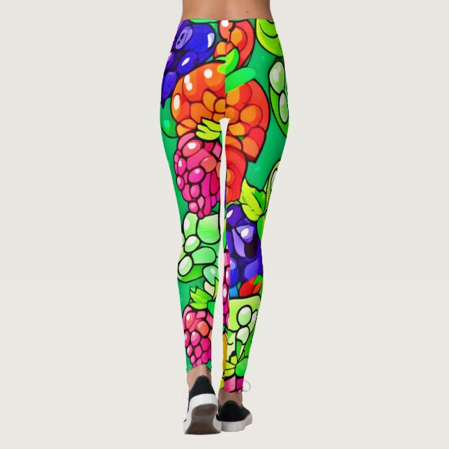 Leggings Deslumbramiento de Berry de verano (Reverso)