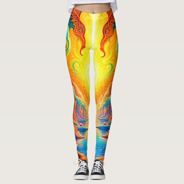 Leggings Despertar una ciudad de luz divina (Anverso)