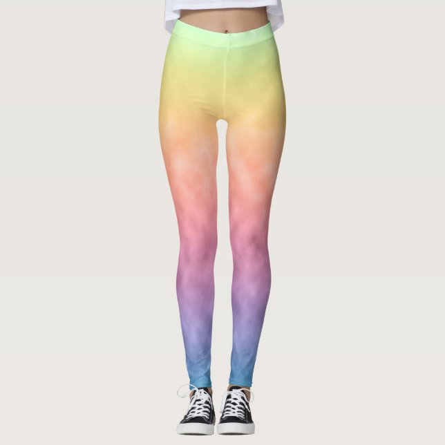 Leggings Desplegándose en Color (Anverso)