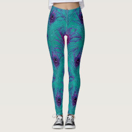Leggings Desplome turquesa de pavo real