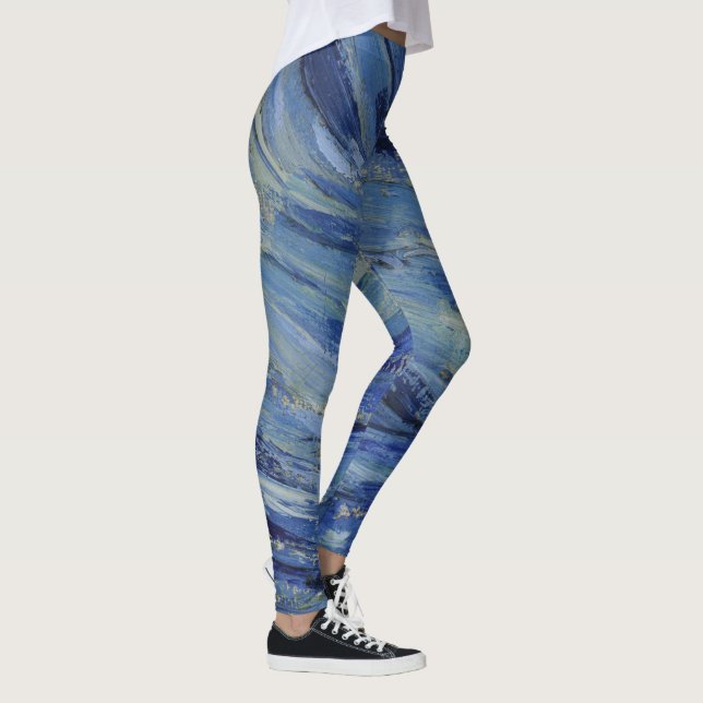 Leggings Detalle "Noche estrellada" cerrado por Van Gogh (Derecha)
