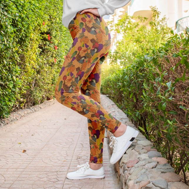 Leggings Día de Acción de Gracias (Go for a stroll before the Thanksgiving meal.)