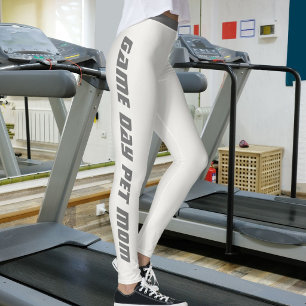 Leggings Día de Juego Metallic Brillante Neutral Personaliz