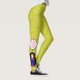 Leggings Día de la Bandera Australiana Sra. Pingüino Hablan