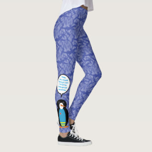 Leggings Día de la Bandera de Aruba Sra. Pingüino Hablando