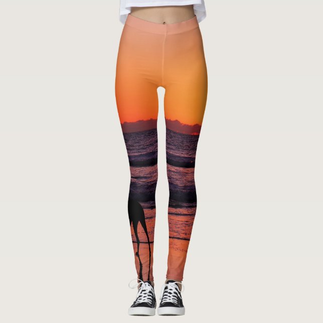 Leggings ¡Día de la playa con perros! (Anverso)