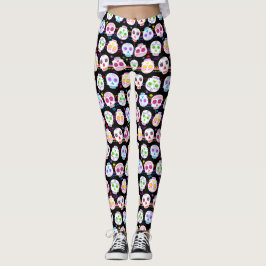 Leggings Día De Las Cránulas Azucareras Muertas