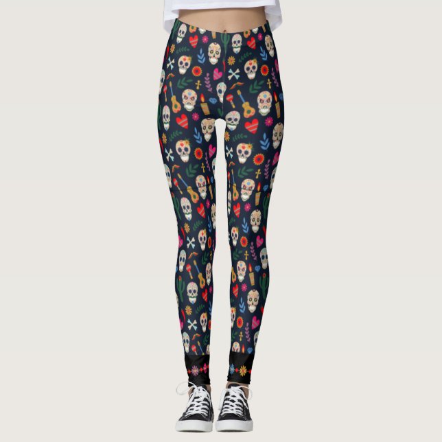 Leggings Dia De Los Muertos (Anverso)