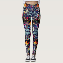 Leggings Día De Los Muertos Día De Halloween Muertos