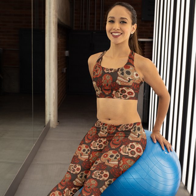 Leggings Día de los Muertos Día de los Muertos Oscuro (Subido por el creador)