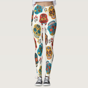 Leggings Día de Muertos, sin fisuras.