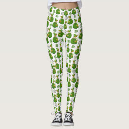 Leggings Día de San Patricio, el Chica escocés verde de oro