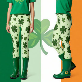 Leggings Día de San Patricio Piernas Afortunadas en Movimie
