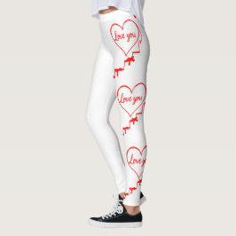 Leggings Día de San Valentín: Corazones, arcos y amor hacia