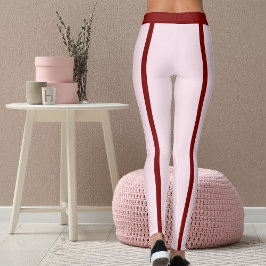 Leggings Día de San Valentín Rosa Rojo Mamá Gata Amante de 