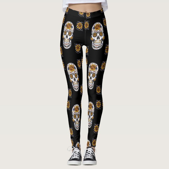 Leggings Día del patrón muerto (Anverso)
